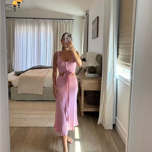 Privacy Please Dresses & Skirts - Privacy please pink ribbed dress